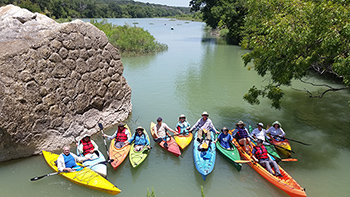Kayaking on Llano River